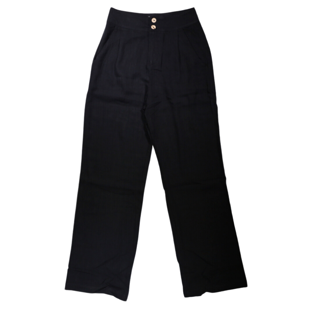 Soft Surroundings: Talisse pants, black, lined viscose with cotton lace (US  $98.95)
